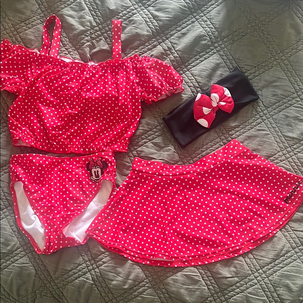 Disney Minnie Mouse bathing suit set